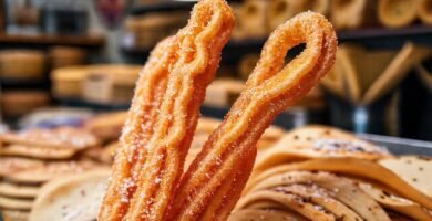 Churros dorados