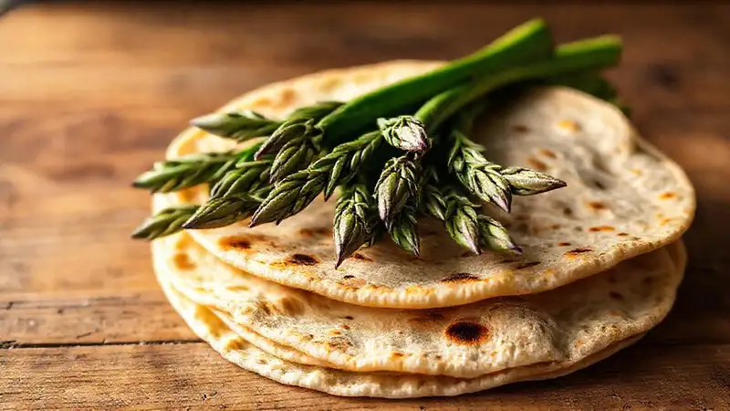 Tortilla y espárragos: desayuno sencillo y apetitoso