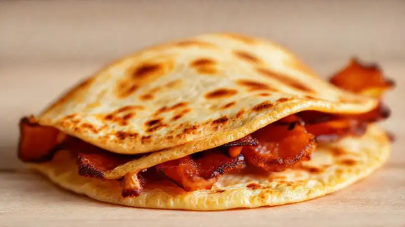 Tortilla de tocino crujiente