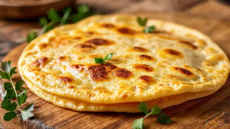 Tortilla dorada, suculenta y acogedora