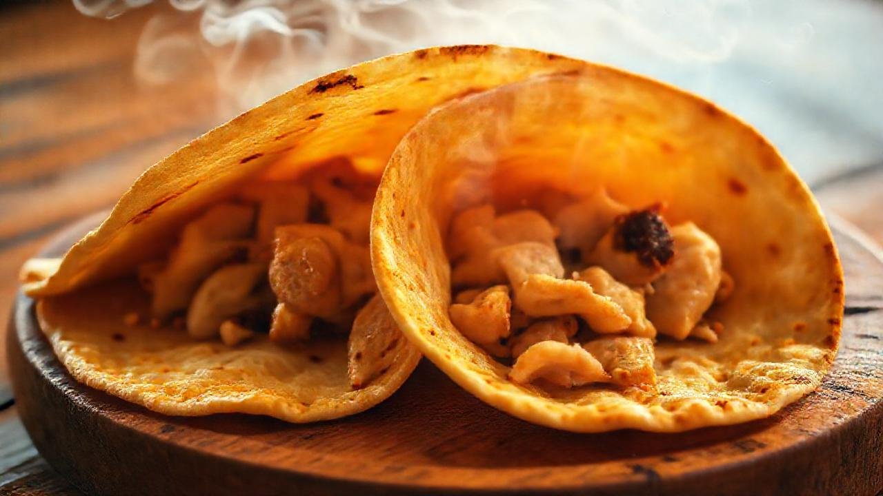 Tortillas doradas con pollo invitan al paladar