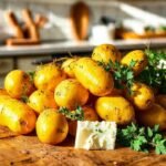 Tabla rústica con ingredientes veganos cálidos