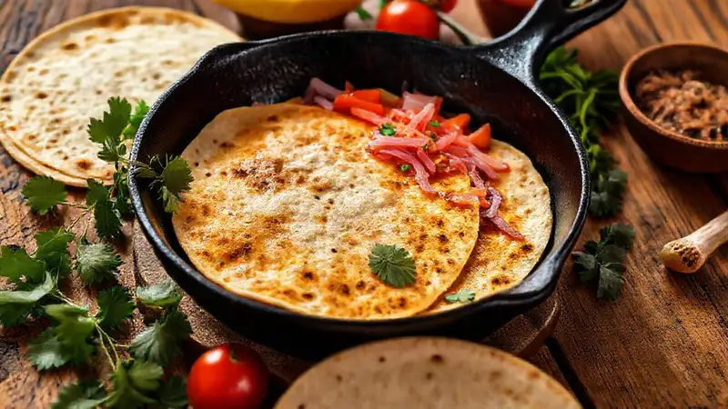 Una mesa rústica celebra la cocina mexicana