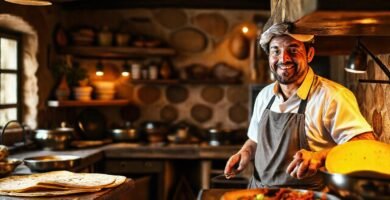 Cocina española rústica