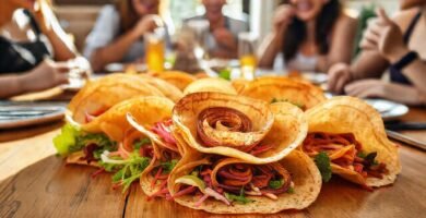 Brunch vegano colorido y apetitoso