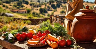 Campo español: cocina auténtica y soleada