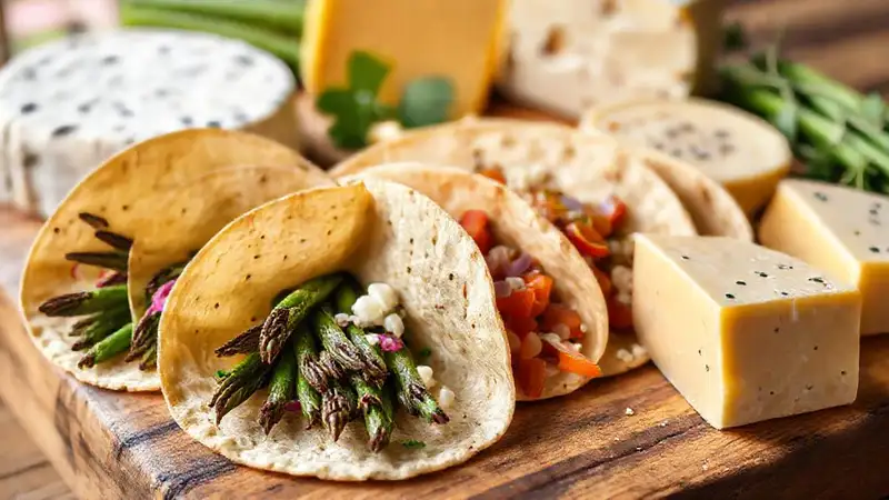 Tortillas de espárragos veganos