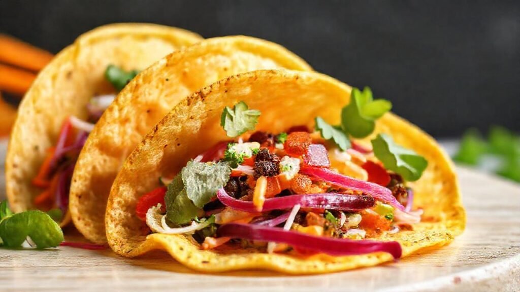 Tortillas veganas apetitosas