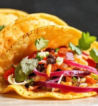 Tortillas veganas apetitosas
