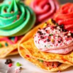Tortilla de postre vibrante y deliciosa