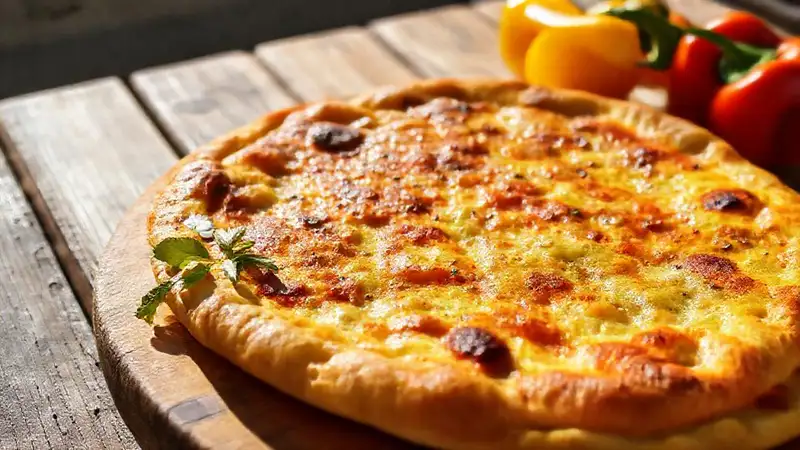 Una tortilla española dorada y apetitosa