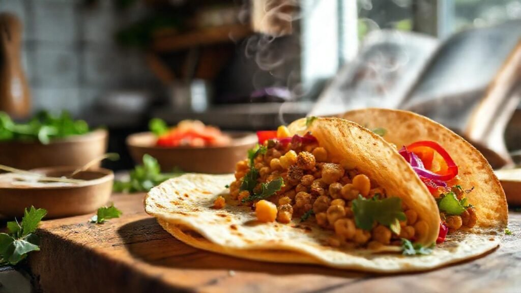 Tortillas de garbanzo veganas