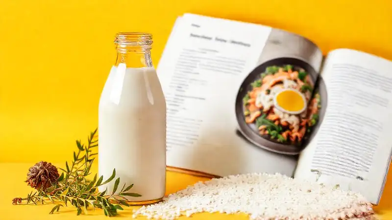 Leche de arroz: saludable y minimalista