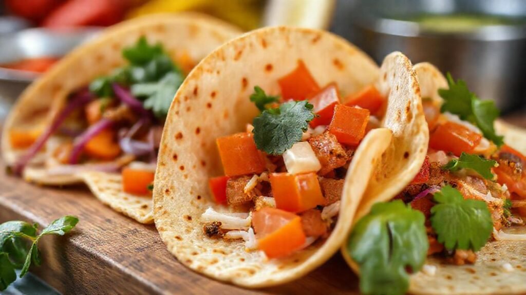 Tortillas saludables y apetitosas se muestran