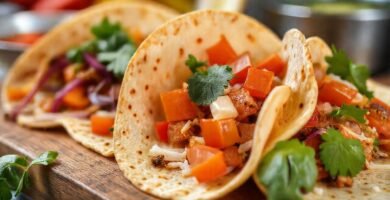 Tortillas saludables y apetitosas se muestran