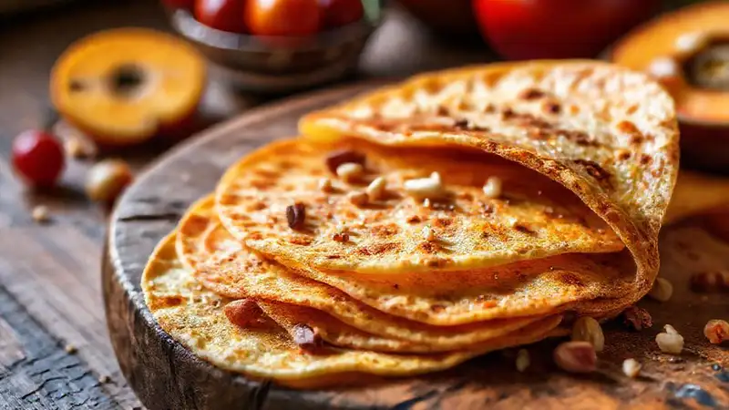 Una tortilla apetitosa brilla en la mesa