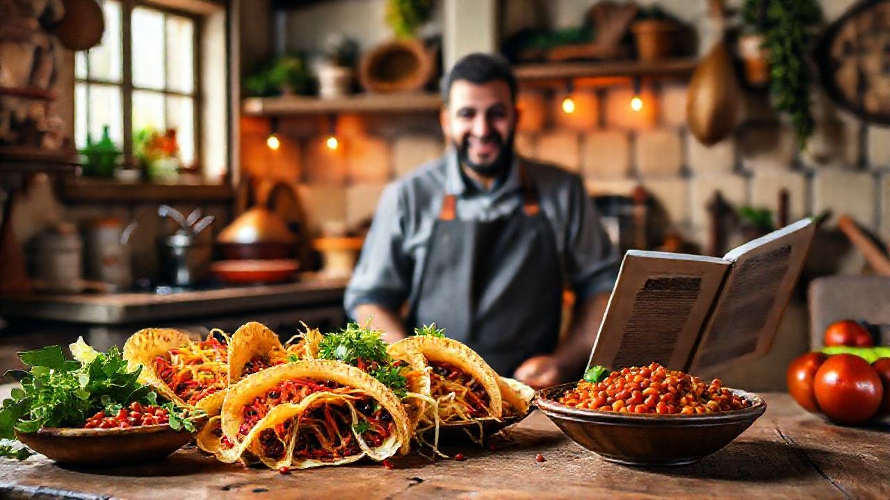 Una cocina acogedora ofrece comida vibrante
