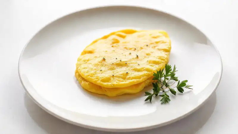 Una omelette elegante y saludable