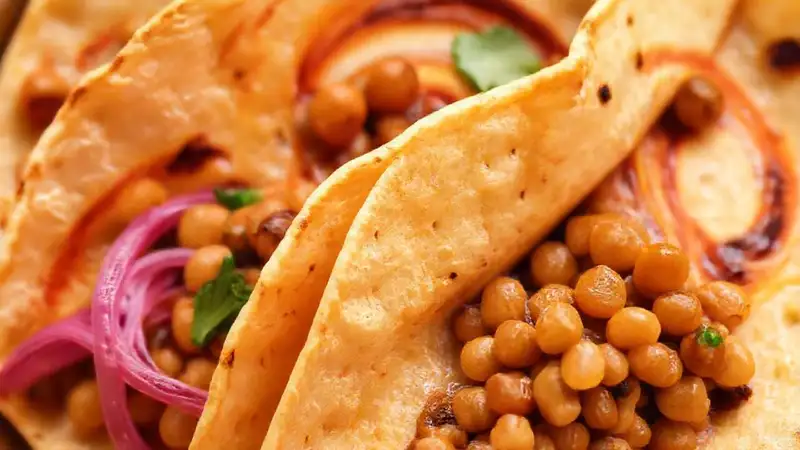 Tortillas veganas, coloridas y deliciosas
