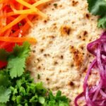 Tortilla vegana vibrante y saludable