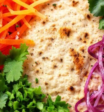 Tortilla vegana vibrante y saludable