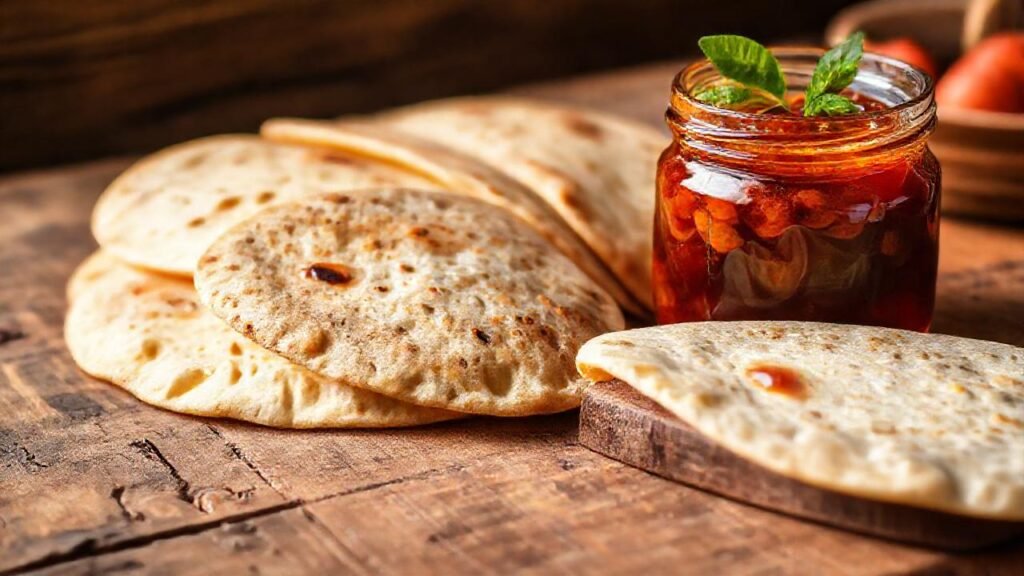 Una mesa rústica ofrece tortillas apetitosas