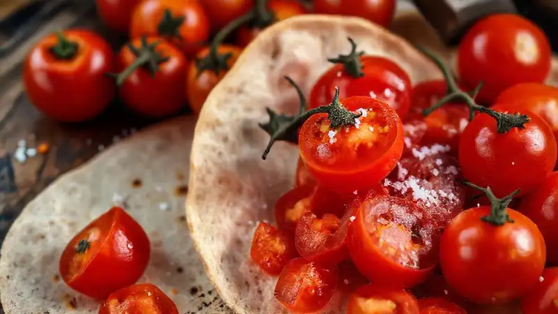 Tomates secos con toque salado