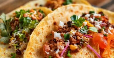 Tortillas coloridas: arte culinario apetitoso