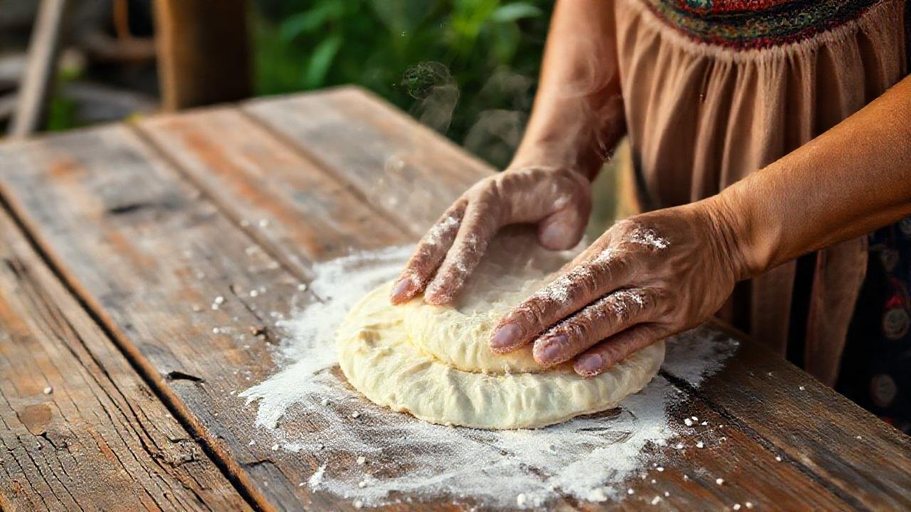 Mujer prepara tortillas de maíz al vapor
