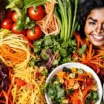 Alimentos saludables y coloridos deleitan a todos