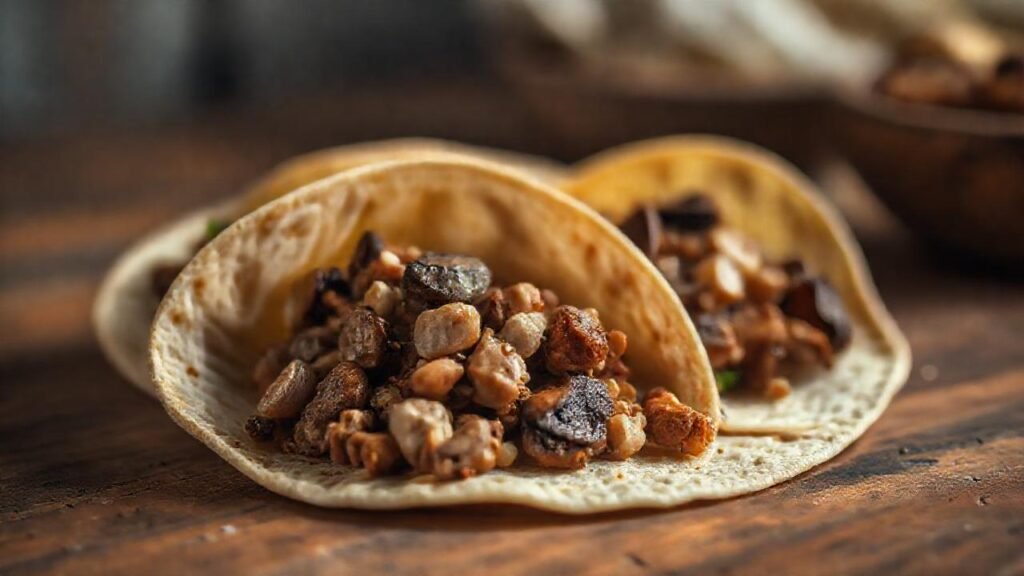 Tortillas rellenas lucen apetitosas y cálidas