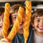 Churros dorados traen alegría y color