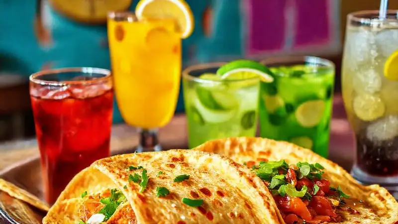 Tortillas árabes apetitosas en México