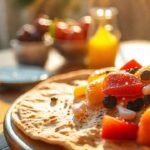 Una tortilla abundante irradia luz dorada