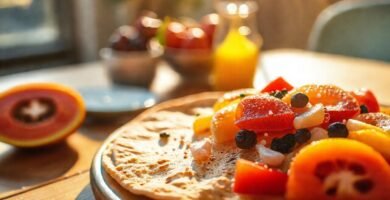 Una tortilla abundante irradia luz dorada