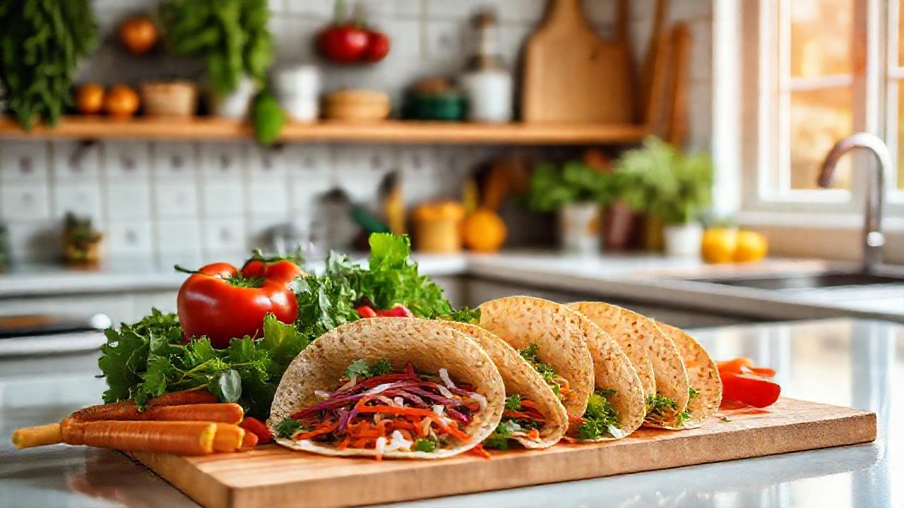 Cocina luminosa y saludable, lista para cocinar