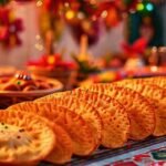 Una mesa festiva mexicana vibrante y alegre