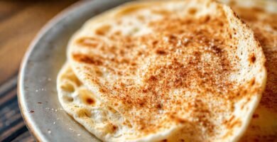 Tortillas cálidas con azúcar y canela