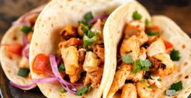 Tortillas de pollo veganas