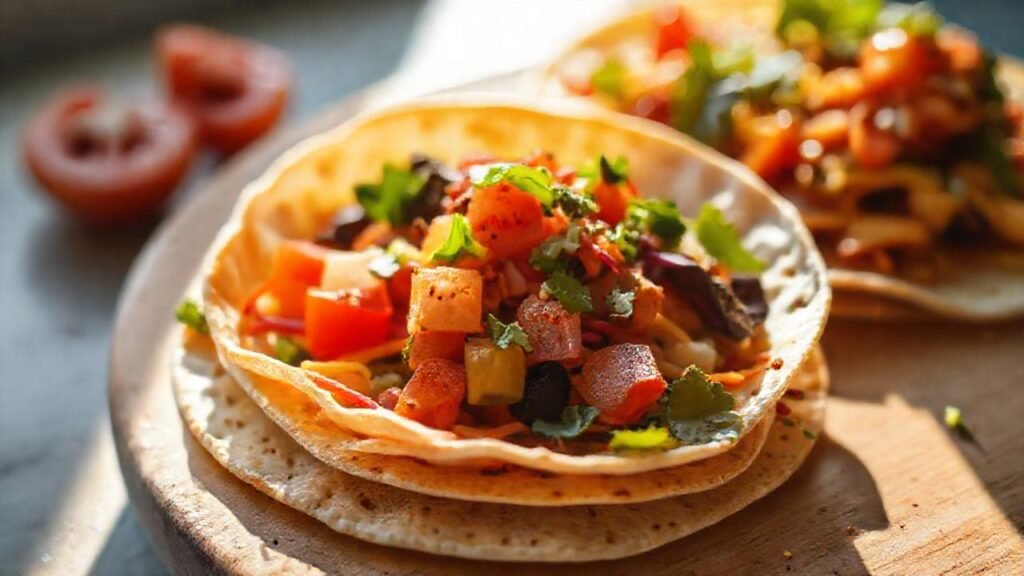 Tortillas veganas vibrantes