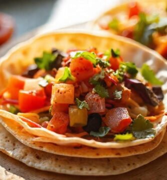 Tortillas veganas vibrantes