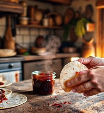Una cocina cálida y alimentos felices