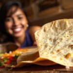 Tortilla dorada y feliz