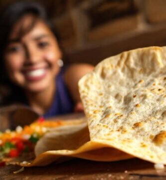 Tortilla dorada y feliz