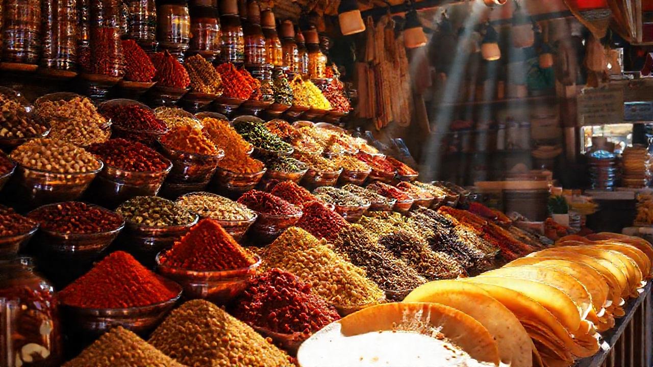 Un puesto español vibrante y delicioso