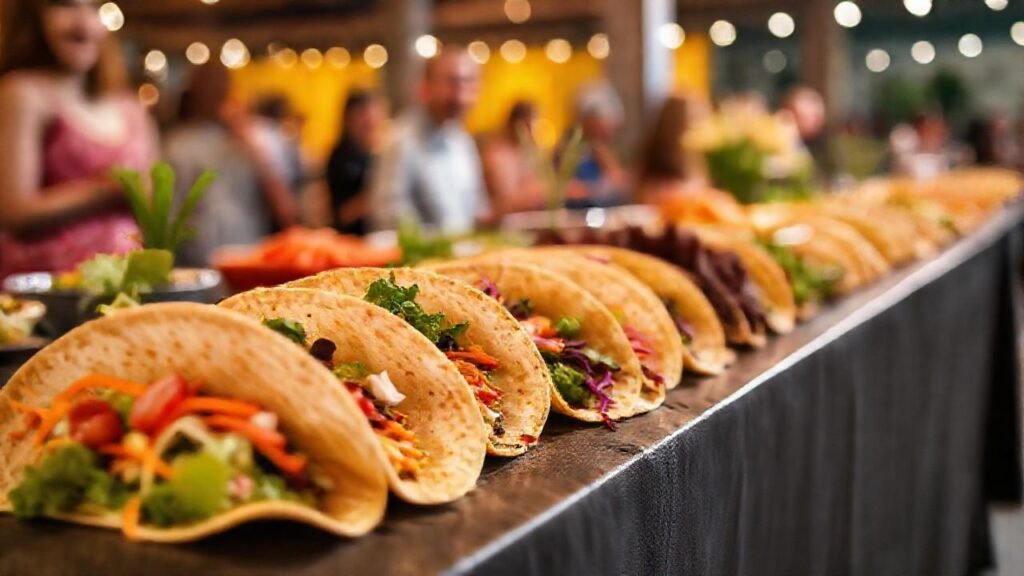 Tortillas veganas brillan en un evento alegre