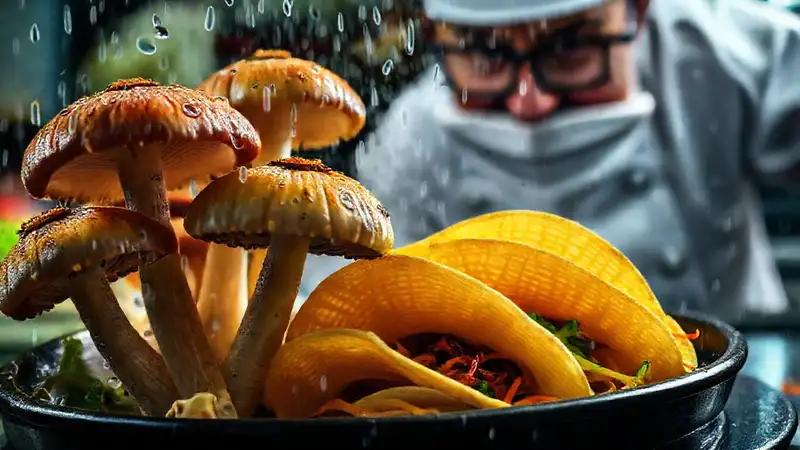 Mushroom tortillas: cocina internacional y drama