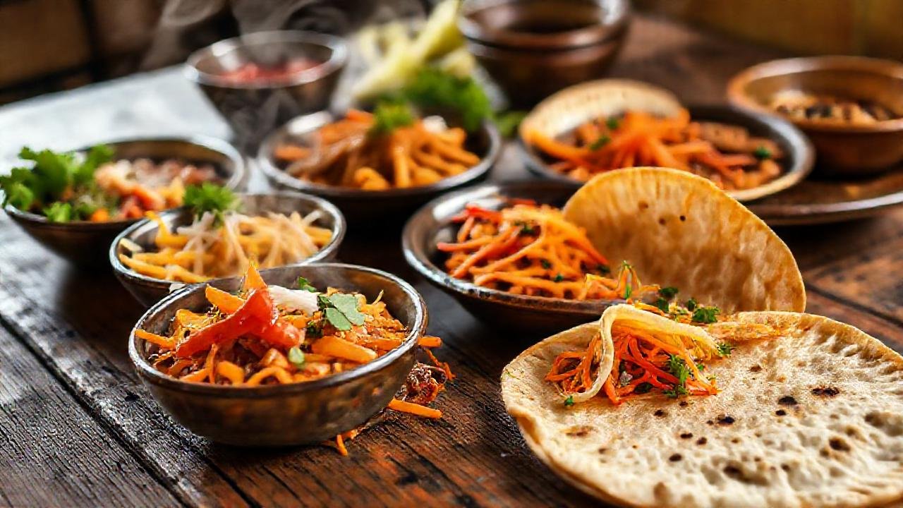 Platos mexicanos apetitosos y coloridos