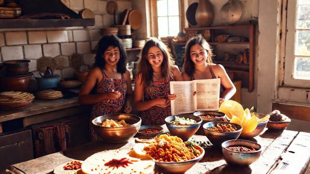 Una cocina cálida celebra la comida alegre