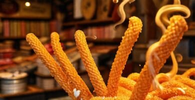 Churros dorados evocan recetas antiguas y tradición